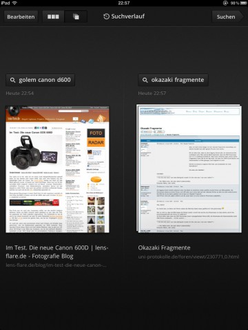 Suchergebnisse als Bilderkarussell in der Google Search App (Bild: Google/Golem.de)